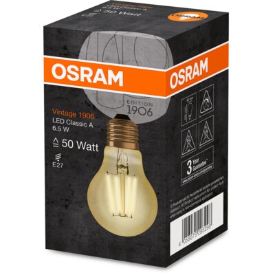 Osram żarówka LED E27 Vintage 1906 6,5W złota