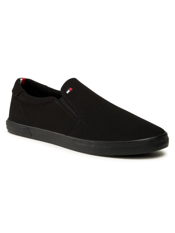 Tommy Hilfiger Tenisówki Iconic Slip On Sneaker FM0FM00597 Czarny