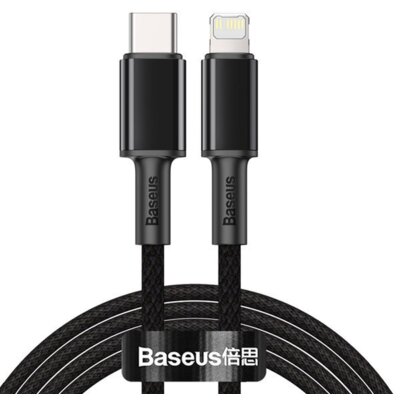 Baseus High Density Braided Fast Charging Data Cable Type-C to iP PD 20W 2m Black