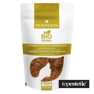 Orientana Bio Henna, naturalna roślinna odżywka do włosów, Bezbarwna, 100 g