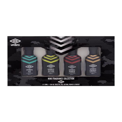 UMBRO Mini Fragrance Collection Zestaw Edt Ice 30 ml + Edt Energy 30 ml + Edt Power 30 ml + Edt Action 30 ml