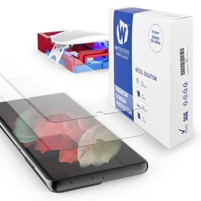 Whitestone Szkło do etui WhiteStone DOME Glass 3D E-Jig 2-Pack Galaxy S21 Ultra 5G 8809365404797