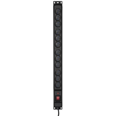 ActiveJet Listwa Przeciwprzepięciowa COMBO/12gn/1,5m/cz (12 x UTE; 10 A; 1,5m; kolor czarny) 2_204709