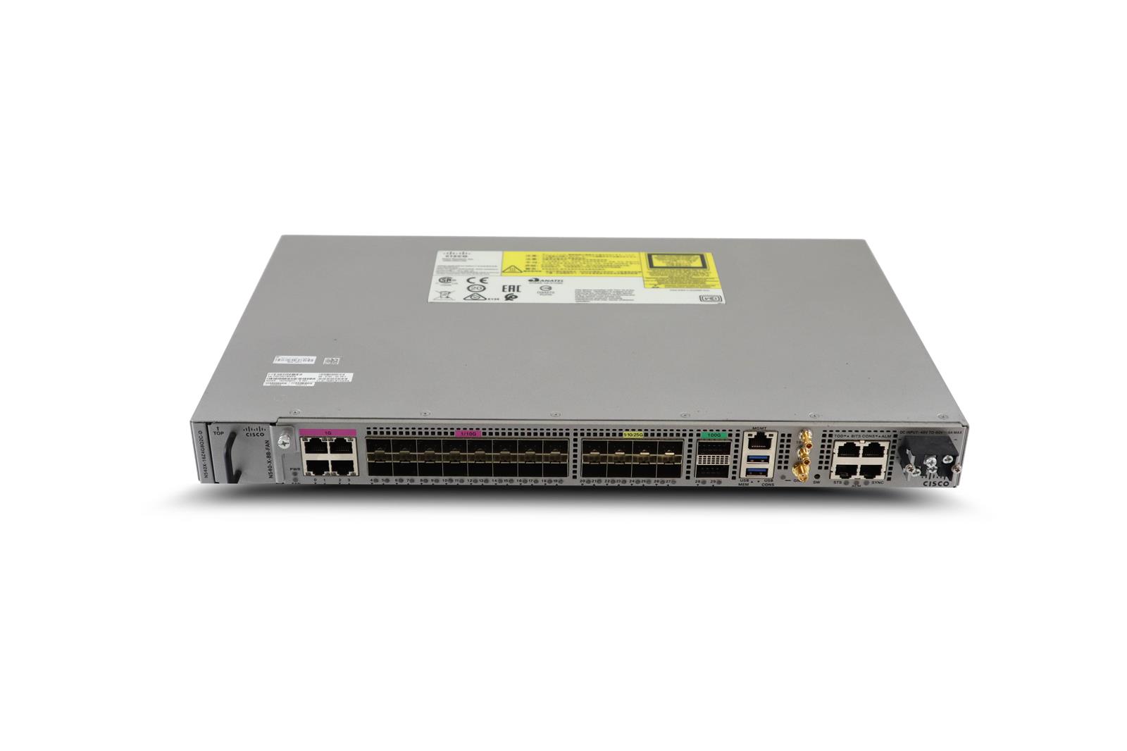 N540X-16Z4G8Q2C-D - 16x 1G/10G + 4x1G RJ45, + 8x 1G/10G/25G + 2x 40G/100G, Zasilacz DC, 300Gbps, Cisco NCS 540 Router