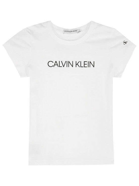 Calvin Klein Jeans T-Shirt IG0IG00380 Biały Regular Fit