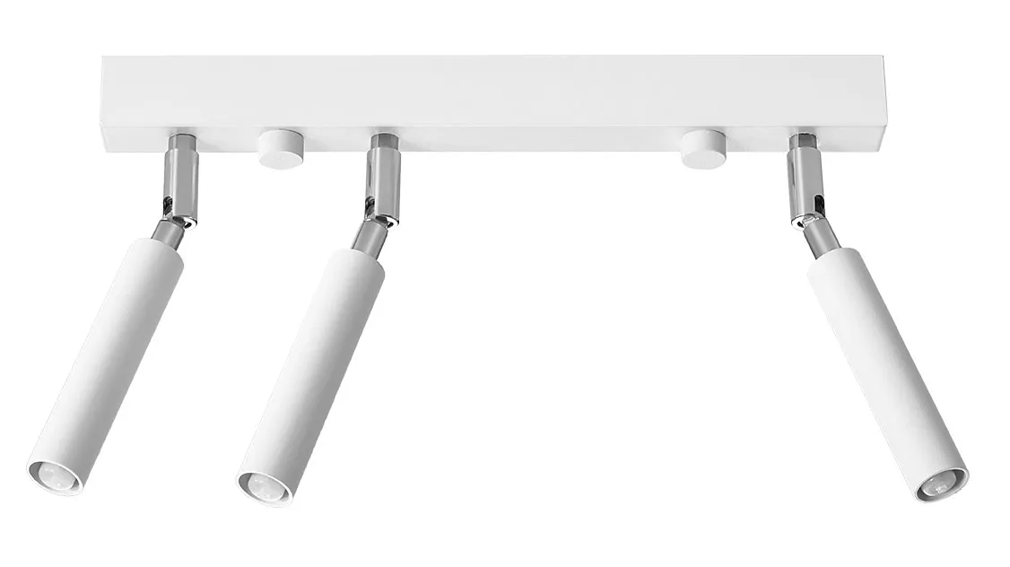 Biały plafon z regulacją reflektorów - EX673 A5-D69