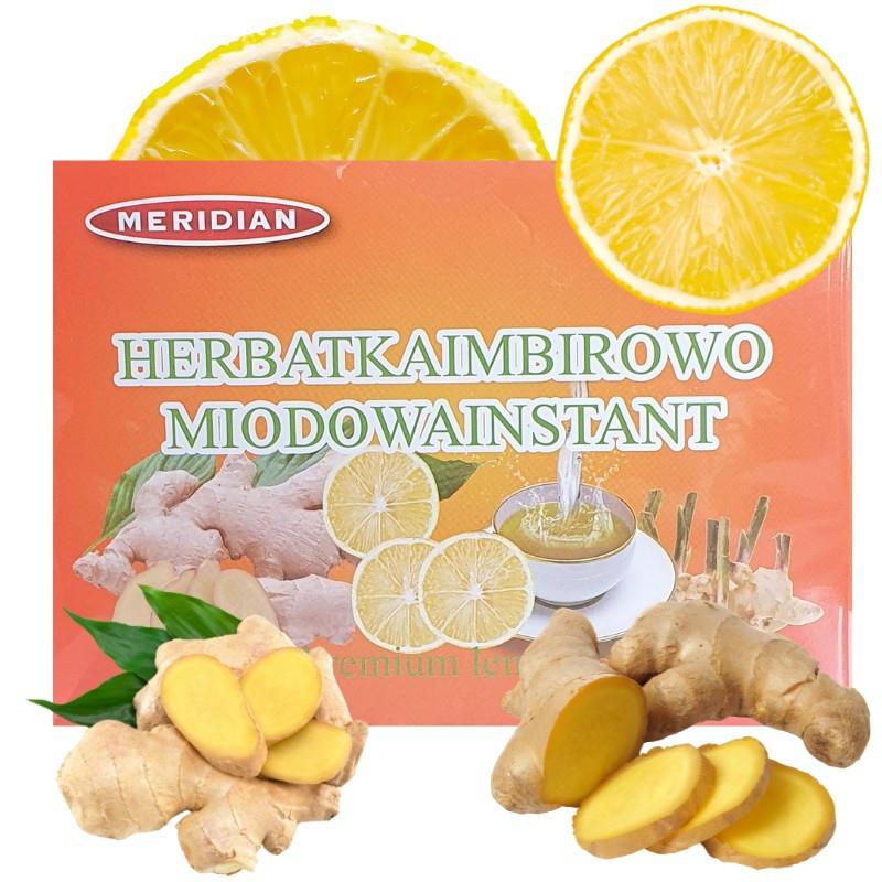 Herbatka imbirowo-miodowa instant z cytryną 10 sasz.*18g MERIDIAN