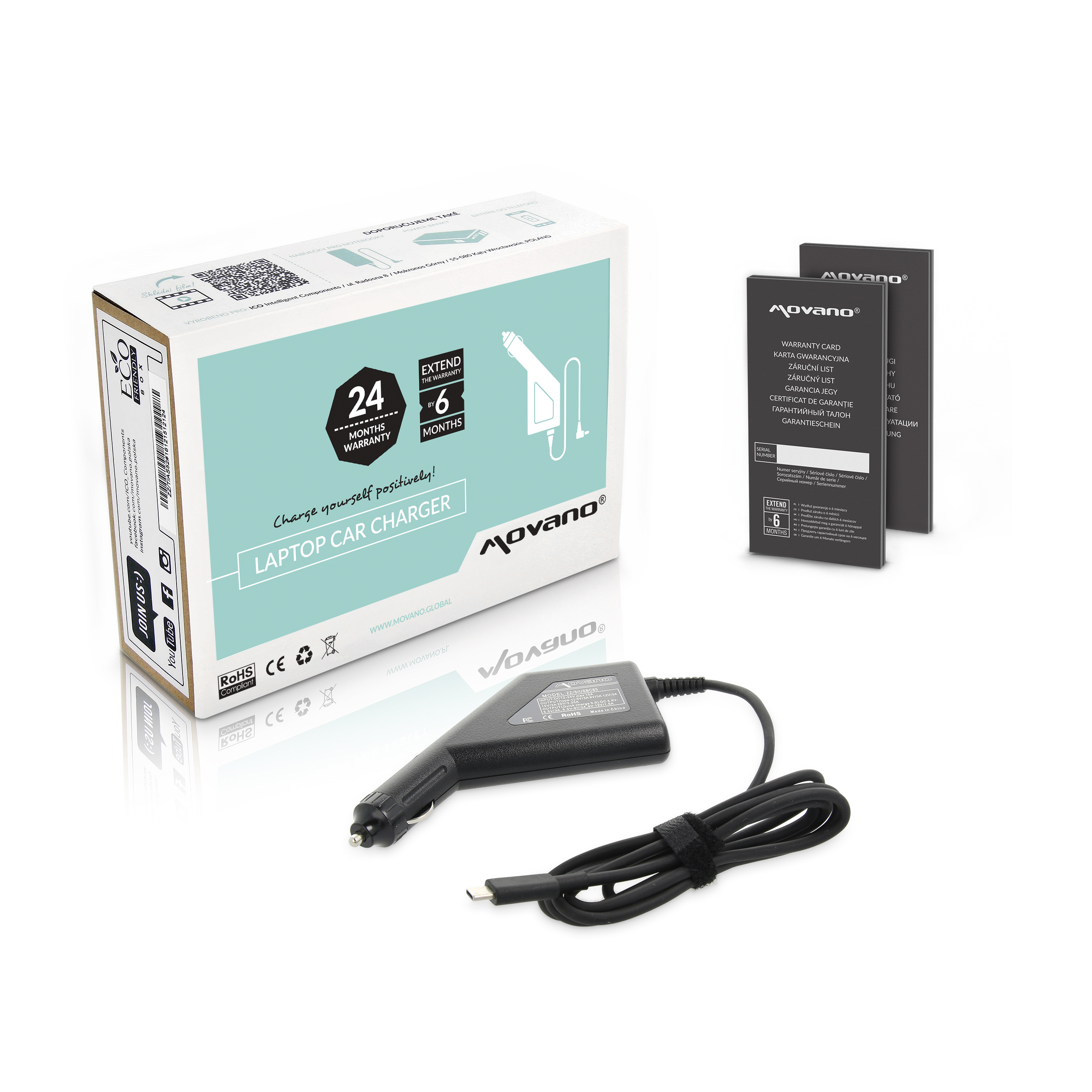 Movano ładowarka / zasilacz samochodowy 65W USB type C USB-C ZZ/S/USBC65