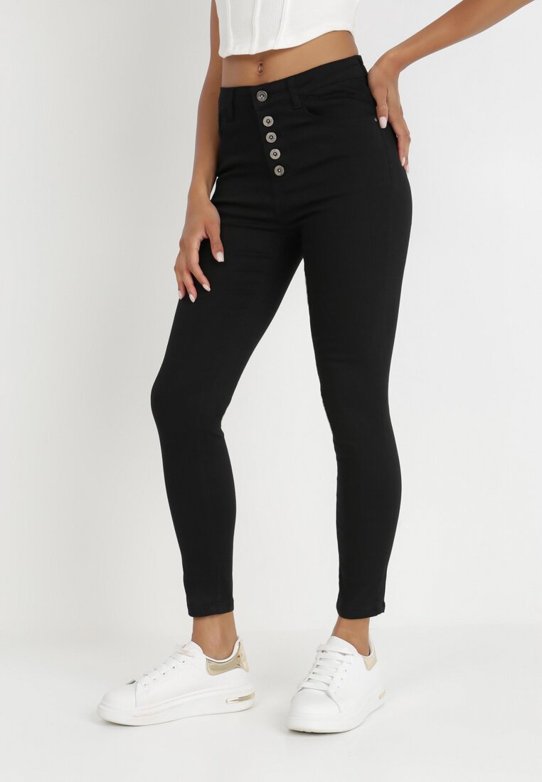 Czarne Spodnie Skinny Kyllienne