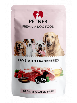 Petner Petner Jagnięcina z żurawiną 500g - 500g Jagnięcina z żurawiną