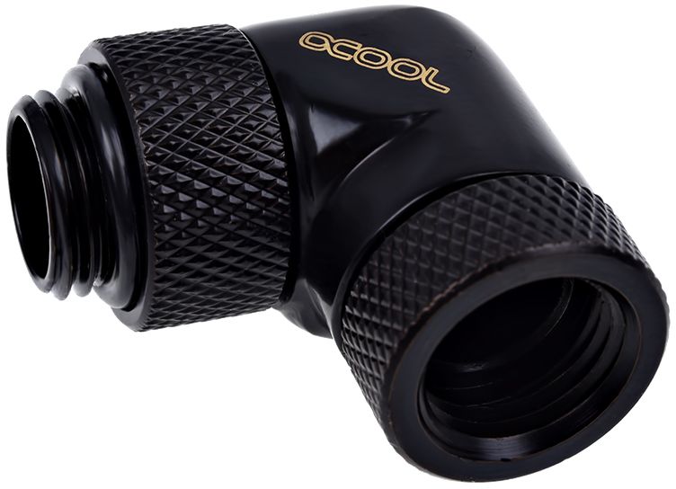 Alphacool Złączka kątowa 90°, obrotowa, 1/4