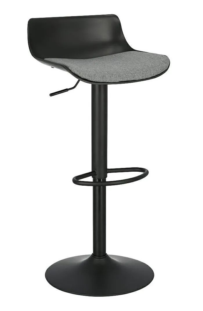 Designerski czarny hoker w nowoczesnym stylu F6-L37