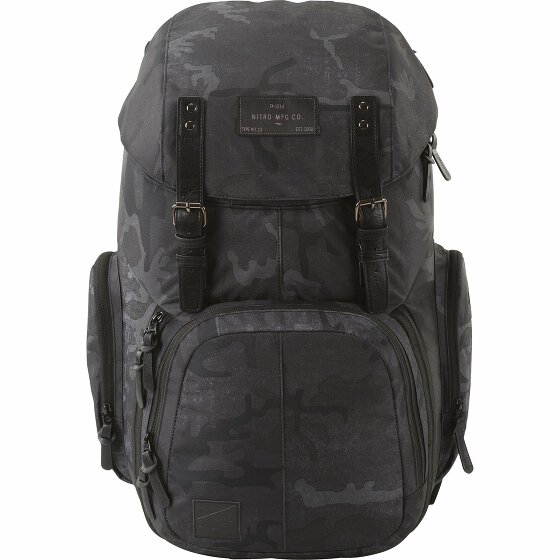 Nitro Nitro Weekender plecak na co dzień z wyściełaną kieszenią na laptopa, plecakiem szkolnym, plecakiem turystycznym z kieszenią na mokre rzeczy, 42 l, Forged Camo, 42 l, Plecak 1151-878037