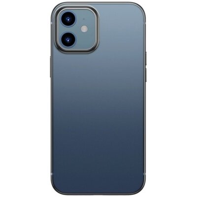 Baseus Shining Case Elastyczne żelowe etui z metaliczną błyszczącą ramką iPhone 12 mini Czarny (ARAPIPH54N-MD01) ARAPIPH54N-MD01
