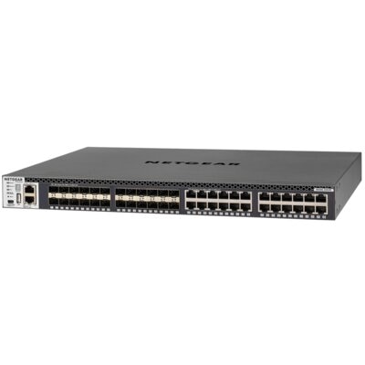 Netgear M4300-24X24F Stackable Managed Switch with 48x10G including 24x10GBASE-T and 24xSFP+ Layer 3 XSM4348S-100NES