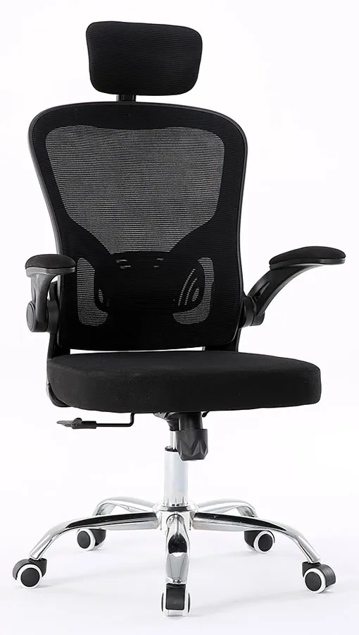 Elior Ergonomiczny Fotel Czarny Biurowy Z Zagłówkiem Do Komputera C4-M35