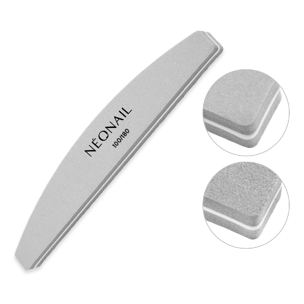 Neonail polerka łódka 100/180 szary