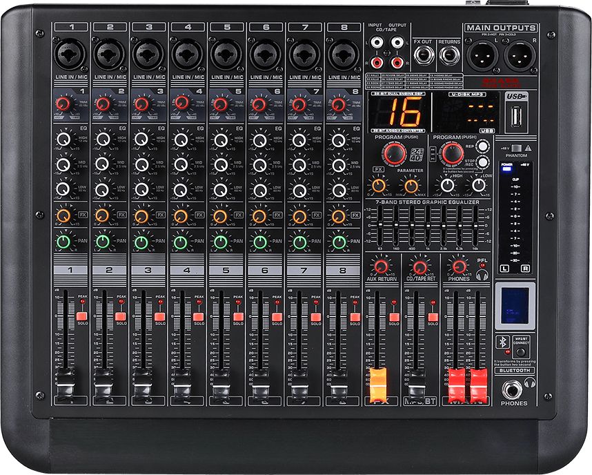 Mikser Brass Tone Audio BTA2208 99DSP 8K