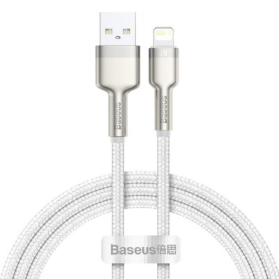 Baseus Kabel Usb Lightning Cafule 2.4A 1m biały