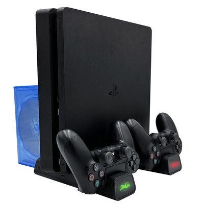 FROGGIEX Podstawka chłodząco ładująca FROGGIEX do PS4 Czarny