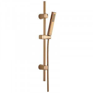 LAVEO NAP 81A1 Zestaw natryskowy na drążku Długość drążka: 700 mm Wymiar słuchawki: 210x37 mm Długość węża: 1500 mm Wykończenie: różowe złoto