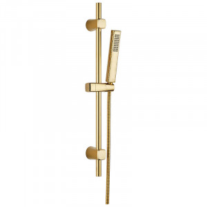 LAVEO NAP G1A1 Zestaw natryskowy na drążku Długość drążka: 700 mm Wymiar słuchawki: 210x37 mm Długość węża: 1500 mm Wykończenie: złote