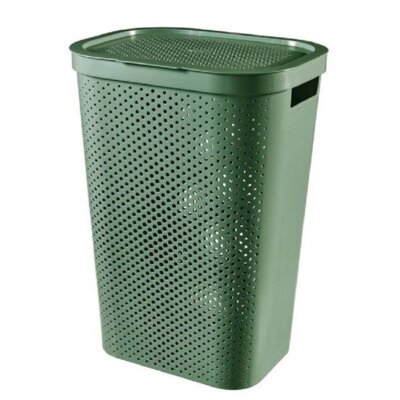 Curver Kosz na pranie do magla Infinity 59L oliwkowo-zielony Recycled 245809