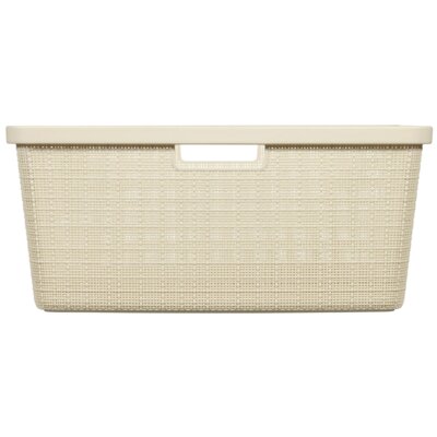 Curver Kosz na pranie Jute 245980 46L Kremowy 245980