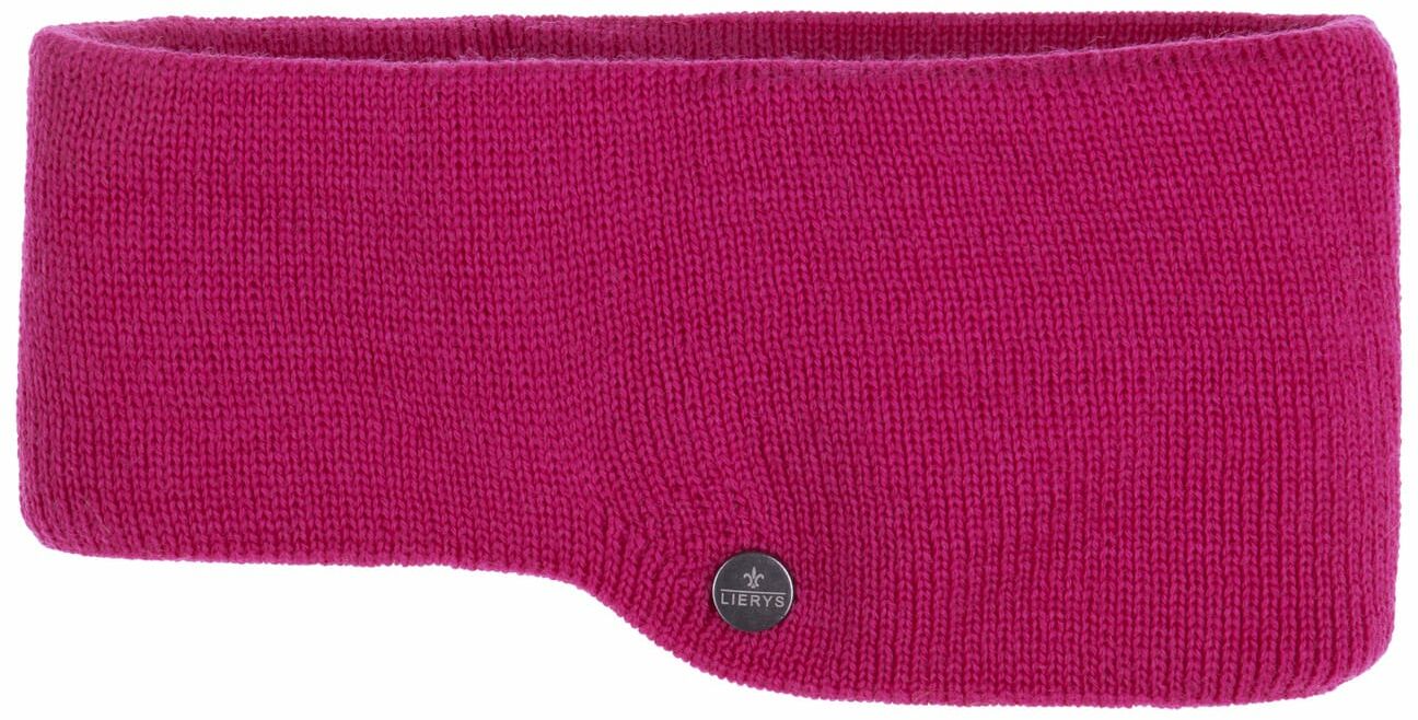 Opaska na Czoło Fine Merino by Lierys, intensywny róż, One Size
