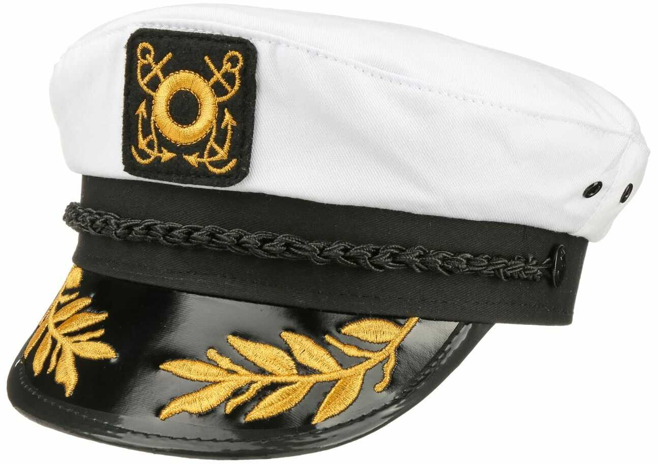 Czapka Kapitańska by Lipodo, biały, L (58-59 cm)