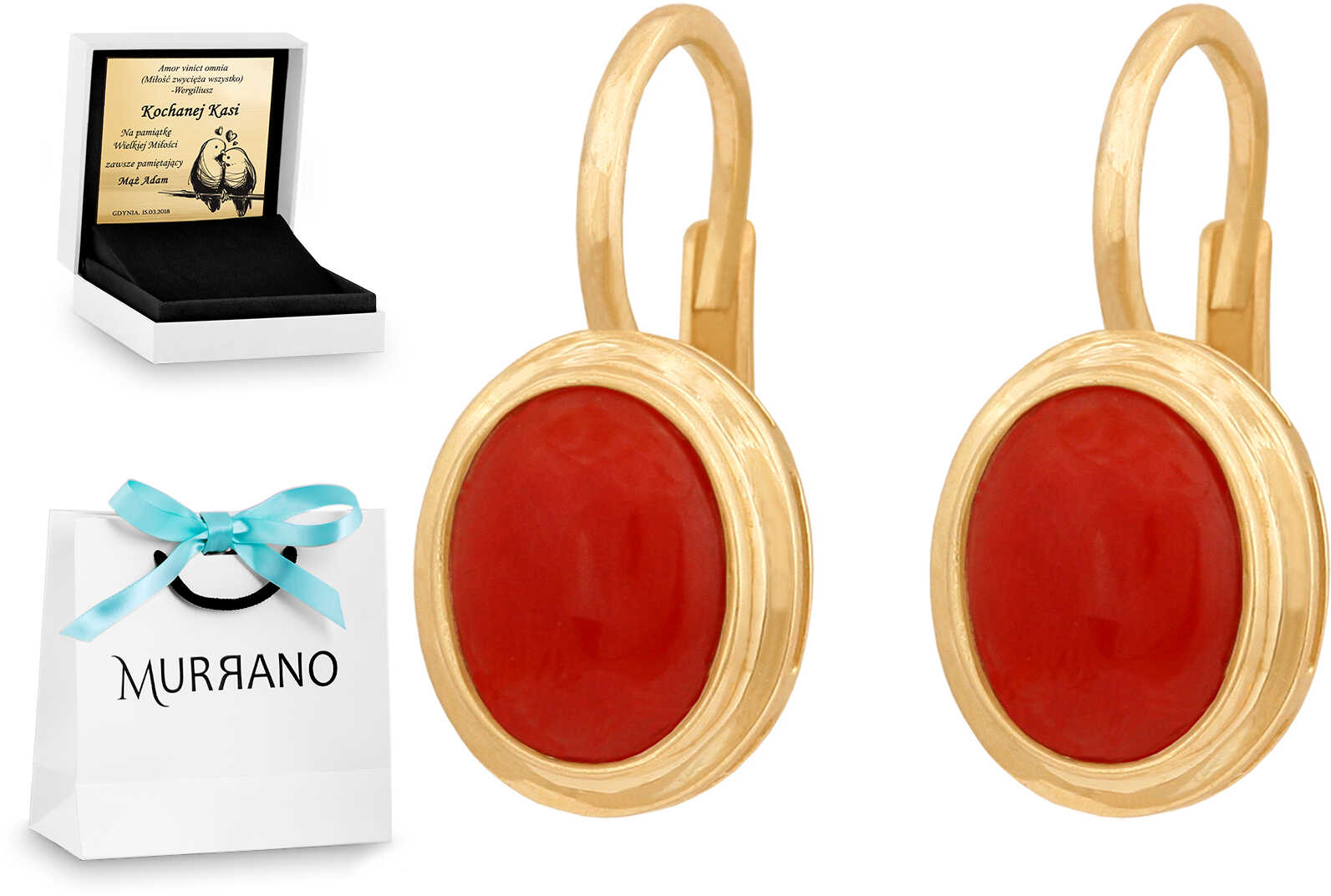 Złote kolczyki 585 wiszące PREZENT GRAWER PUDEŁKO