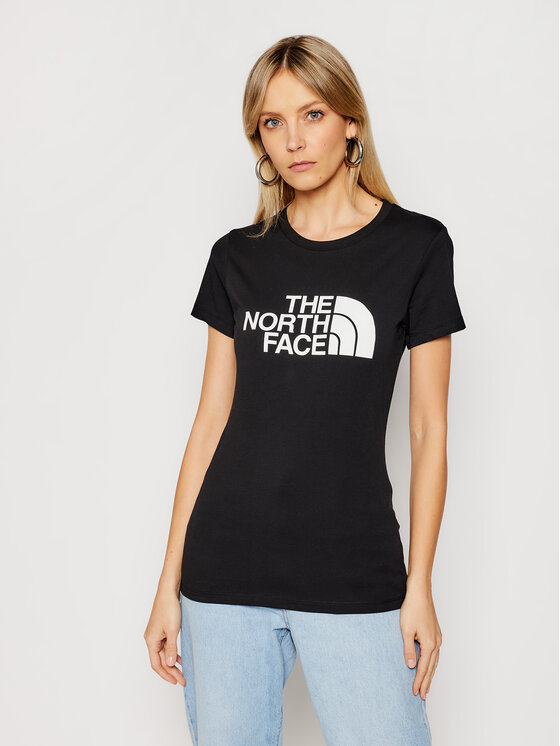 The North Face T-Shirt Easy NF0A4T1QJK31 Czarny Regular Fit