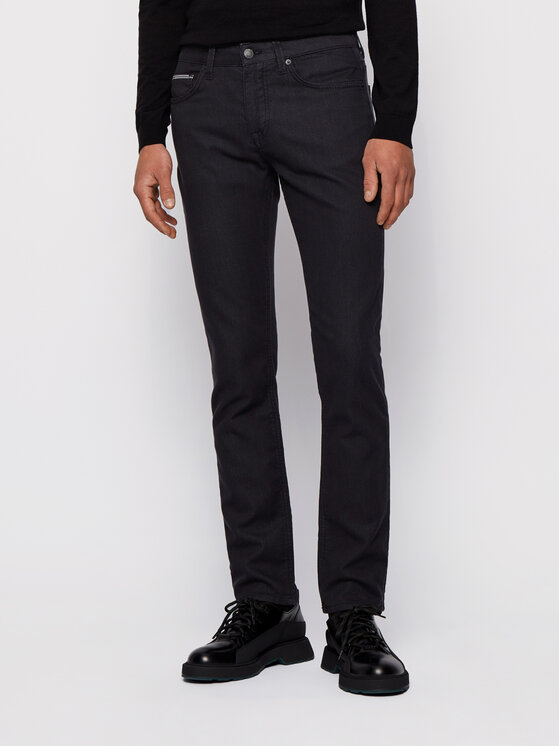 BOSS Spodnie materiałowe Delaware3-1-20+ 50435156 Czarny Slim Fit