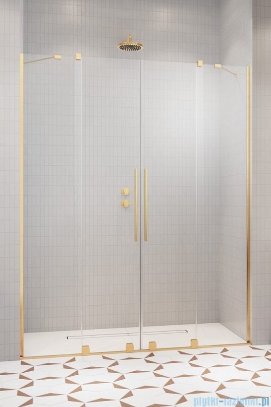 Radaway Furo Gold DWD drzwi prysznicowe 130cm szkło przejrzyste 10108363-09-01/10111317-01-01 |