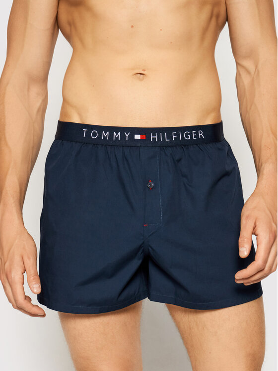 Tommy Hilfiger Bokserki Cotton Woven Boxer Icon 1U87905489 Granatowy