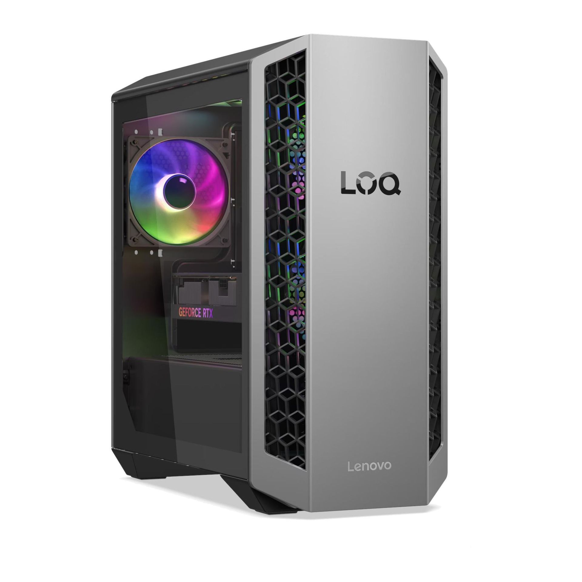 Lenovo LOQ Tower 26ADR10 Ryzen 7 8745HX 32GB DDR5 5200 SSD1TB GeForce RTX 5070 12GB Win11 Luna Grey / Eclipse Black