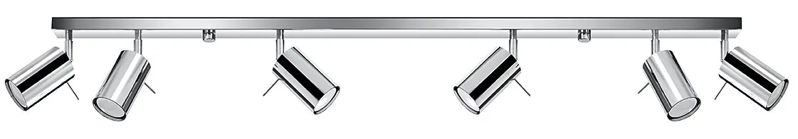 Podłużny plafon z regulowanymi reflektorami - EX686 P6-W11