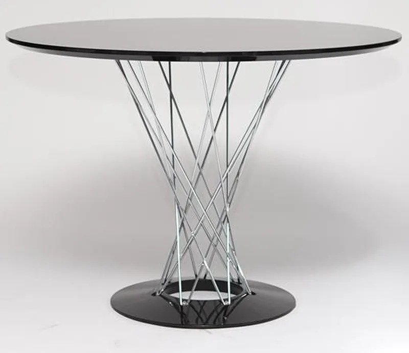 Czarny okrągły stół designerski K5-R07