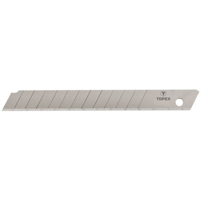Topex Ostrza łamane 9mm, 10 sztuk, , 17B349