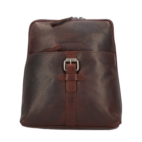 Spikes & Sparrow City Plecak skórzana 27 cm darkbrown