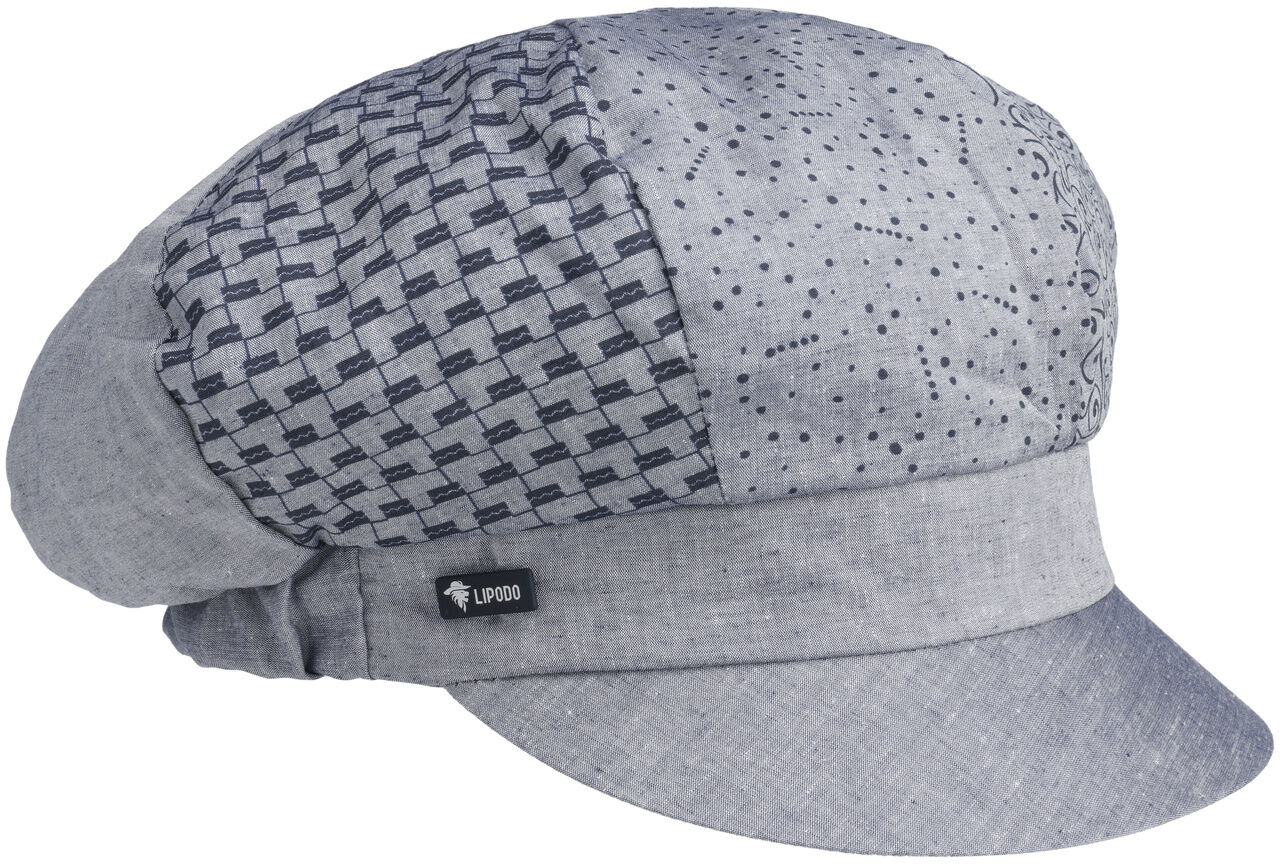 Czapka Newsboy Avella by Lipodo, denim, One Size