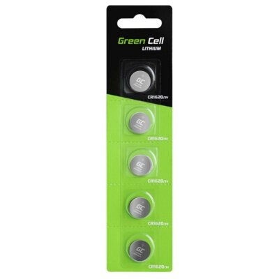 GREEN CELL Blister 5x Bateria Litowa Green Cell CR1620 3V 70mAh Guzikowa Pastylkowa GC_XCR03-0