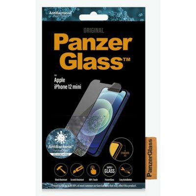 PanzerGlass Szkło hartowane antybakteryjne Standard Fit iPhone 12 Mini, przezroczyste 5711724027079