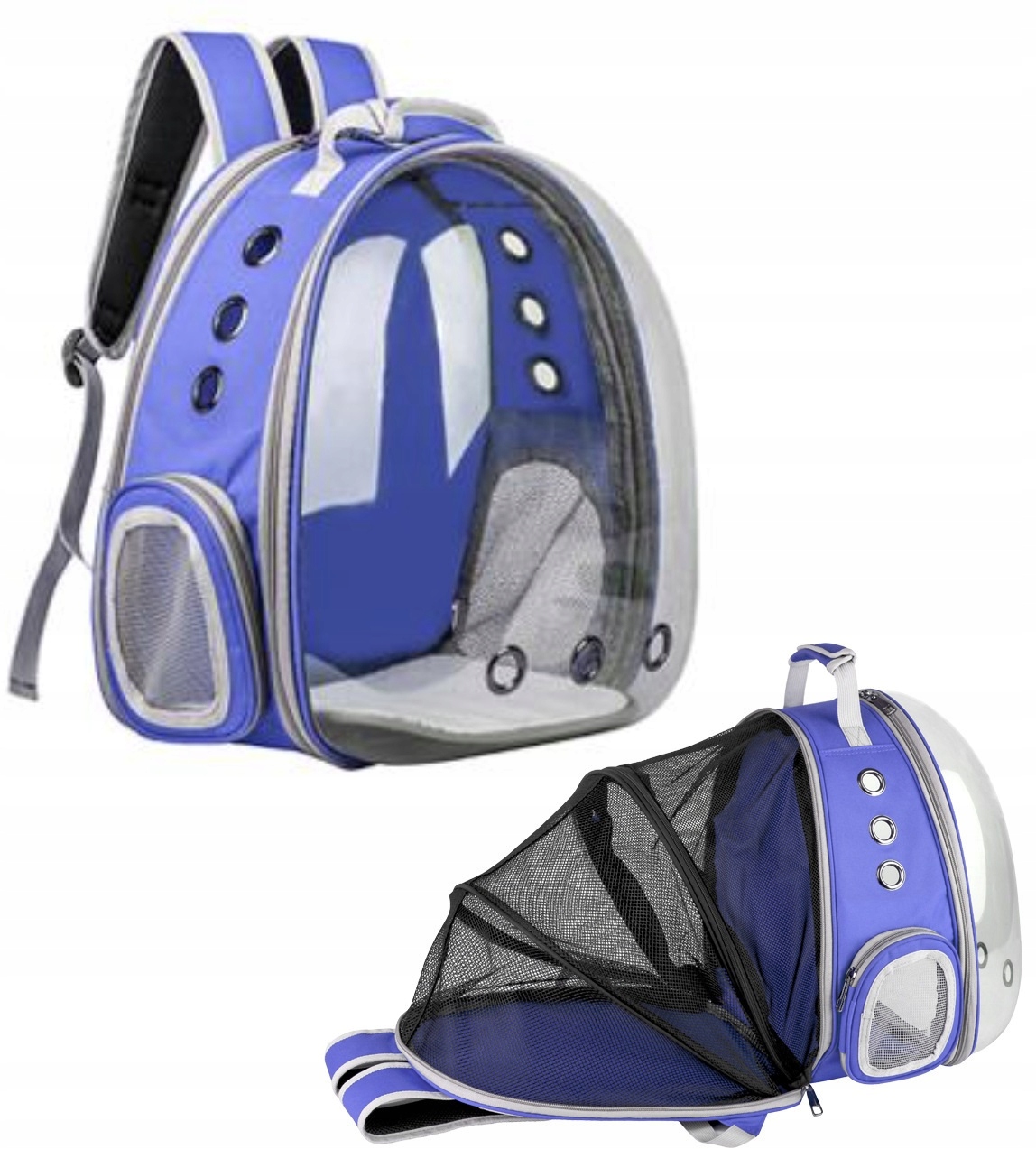 Transporter Plecak Torba Kota Psa Przezroczysty