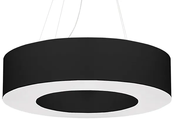 Czarny designerski okrągły żyrandol - EX694-Irmo