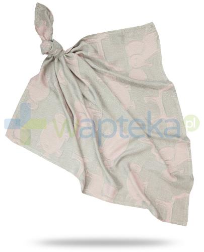 Bamboo-line Colorful Dreams Animals pieluszka bambusowa, kolor pudrowy róż, 30 x 30cm 1131699