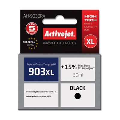ActiveJet AH-903BRX tusz czarny zamiennik HP 903XL T6M15AE AH-903BRX