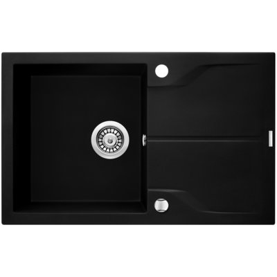 Deante Andante Flush Zlewozmywak 1-komorowy z ociekaczem - nero ZQN_N11F ZQN N11F [14850117]