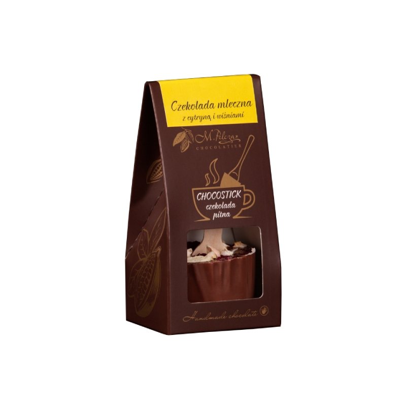 M.PELCZAR CHOCOLATIER Chocostick Czekolada mleczna z nutą cytryny i wiśni