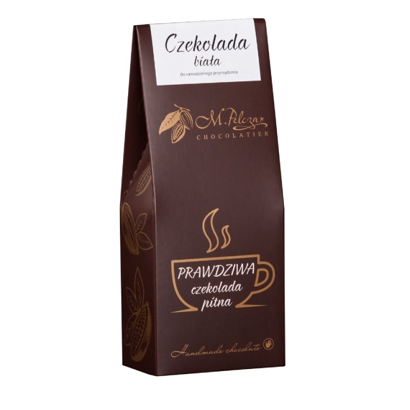 M.PELCZAR CHOCOLATIER Prawdziwa czekolada pitna Biała 7674-uniw